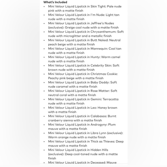 JEFFREE STAR The Nude Liquid Lipstick VAULT Set NIB - Picture 10 of 13